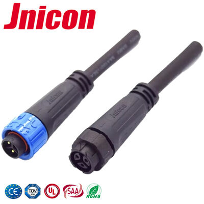 300V M16 3 fase Power Connector Push Lock IP67 Draad Connector Waterdicht
