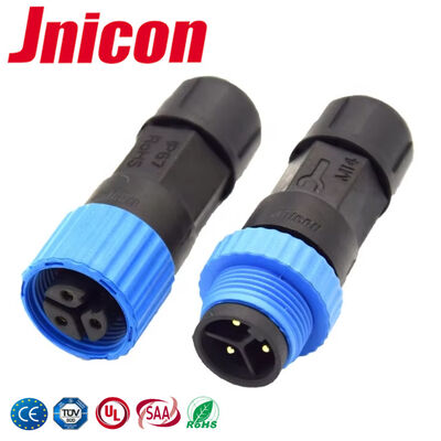 M15 3-pinnige cirkelvormige plastic connector 10A 300V laagspannings LED-connectoren voor buitenelektronica