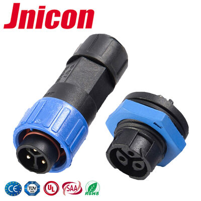 Industriële M16 Quick Lock 3 Pin Panel Mount 10A Waterdichte connectoren voor communicatieapparatuur