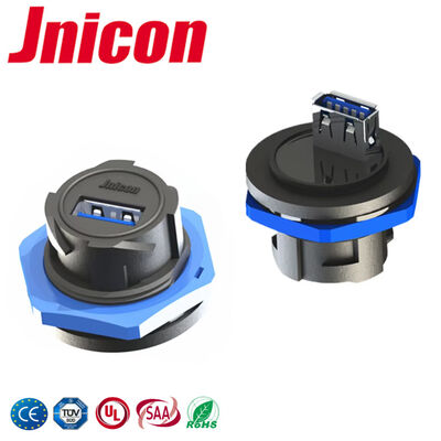 IP67 Waterdicht USB 3.0-connector Hoge duurzaamheid Panel Mount Man Vrouwelijke gegevensconnector