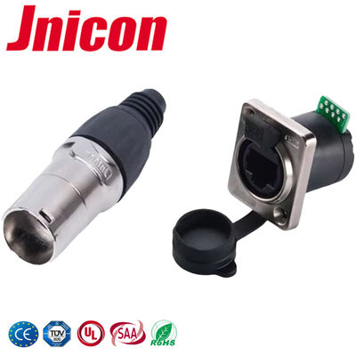 UL94-V0 IP44 IP65 RJ45 Stopcontact Waterdicht paneelmontage Connectoren 500V