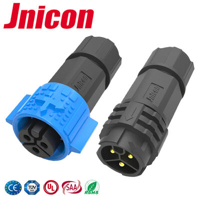 PA66 20A industriële gelijkstroom waterdichte connector IP67 M19 3 pin cirkelvormige connector