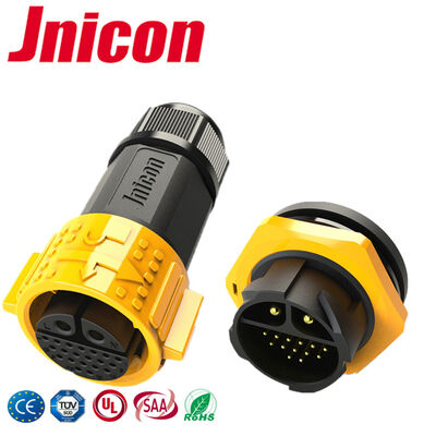 30A M25 IP67 2+20 Pin Waterdicht Connector Stroomsignaal Circulaire connectoren