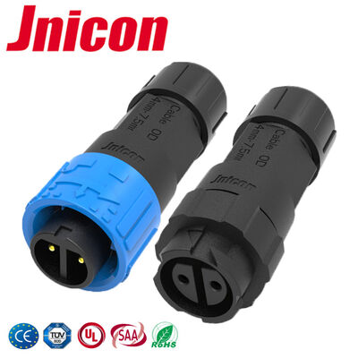 M16 10A 2-pins IP68 Connector 300V Elektrische Mannelijke Vrouwelijke Snelkoppelingen