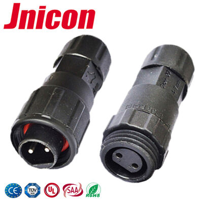 M16 2-pins Snelkoppeling Connectoren -40℃~105℃ 10A 300V Waterdichte Connector