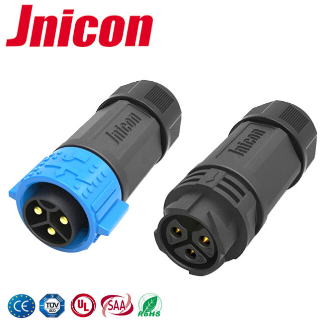 60A hoge stroomdraad om connector industriële IP67 ronde connectoren M25 in te schepen