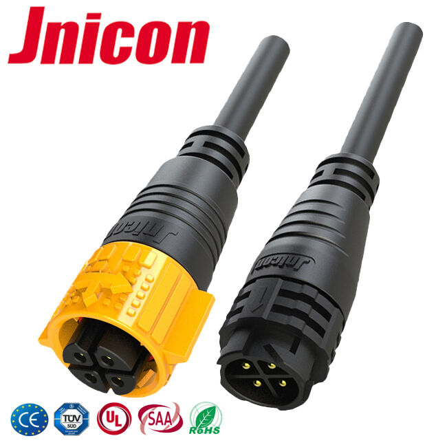 300V 20A gelijkstroom waterdicht aansluiting 4 pin Industrial Male Female Power Connector