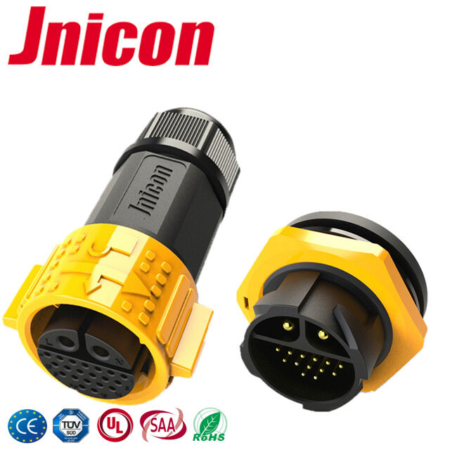 30A M25 IP67 2+20 Pin Waterdicht Connector Stroomsignaal Circulaire connectoren