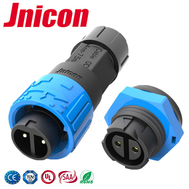 M16 -40°C~105°C waterdicht 2 pin stroomverbinding 10A Outdoor Male Female Connector