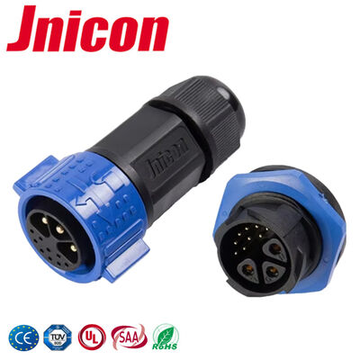 M25 3-pins stekkerdoosconnectoren UL Push Lock 9-pins gegevensconnector